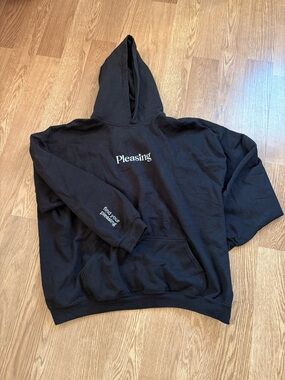 Pleasing Black Hooded Sweatshirt Pullover Hoodie